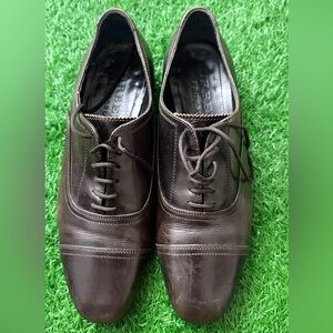 Burberry Men's Brown‎ Leather Dress Shoes Size 40